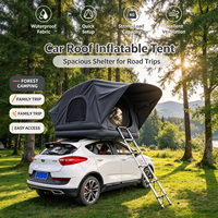 Grande tente de camping extérieure en tissu durable et résistant aux déchirures, idéale pour les voyages en véhicule tout-terrain