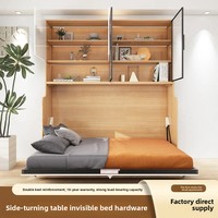 Modernes Design Horizontales Flip Murphy Bett mit Schreibtisch Klapp bett mit versteckter Aufbewahrung Multifunktion ales unsichtbares Murphy Wandbett