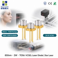 Diode laser haute puissance LXU LXU8502WG 850nm 2000mW TO-5.6, laser infrarouge semi-conducteur pour la reconnaissance faciale