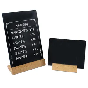 DIY Handwriting acrylic menu sign board, A4 A5 A6 T L Shaped Tabletop black Acrylic menu poster Sign Holder display board