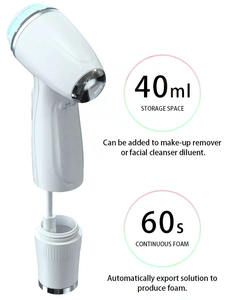 แปรงทำความสะอาดผิวหน้าแบบโซนิคแบบชาร์จ USB 2 หัวแปรง เครื่องทำความสะอาดรูขุมขนแบบมือถือ เครื่องมือดูแลผิวขัดผิว - Product Image 3