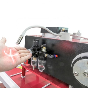 เครื่องรีดร้อนกึ่งอัตโนมัติ ขนาด 24x16 นิ้ว แบบสองโต๊ะทำงาน สำหรับงานพิมพ์ลายบนผ้า - Product Image 5