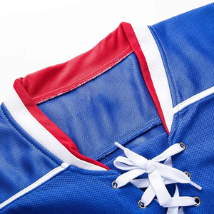 เสื้อเจอร์ซีย์เล่นฮ็อกกี้น้ำแข็งสำหรับผู้ชายผ้าโพลีเอสเตอร์ซับลิเมชันขนาดใหญ่พิเศษออกแบบโลโก้ทีมได้ตามต้องการ - Product Image 3