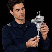 Transmitter Temperatur Anti Ledakan PT100 Input Termokopel 4-20mA Output Sinyal 0-10V Sensor Kelas I Akurasi Tinggi