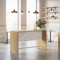 Système de connexion de comptoir de bar moderne, convertible, automatique, pliable, extensible, durable, écologique, avec cadre en bois, pour usage commercial