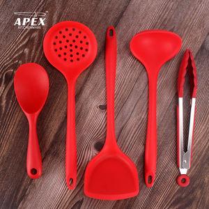 Juego de utensilios de cocina de silicona de 5 piezas al por mayor con mango de tubo espátula resistente al calor cuchara tornero para utensilios de cocina antiadherentes - Product Image 2