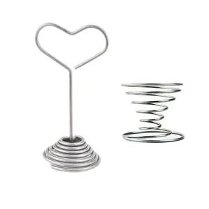 Air Plants Container SS304 Anti-rust Spiral Spring Pot Metal Rack Egg Cup Indoor Cone Shaped Air Plant Holder