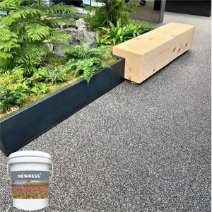 สีทาผนังและพื้นชนิดใหม่ ปี 2026  แบบขูดโดยตรงด้วยกาวเรซิ่นทรายความแข็งสูง สีทรายหิน - Product Image 3