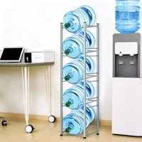 Support de Rangement Métallique pour Bouteilles d'Eau de 5 Gallons, Idéal pour Bureau, Maison, Studio – Présentoir pour Bouteilles d'Eau Minérale