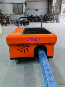 Vis électrique <span class=keywords><strong>miniature</strong></span> transportant la <span class=keywords><strong>pompe</strong></span> concrète <span class=keywords><strong>miniature</strong></span> de machine de béton de mortier de ciment - Product Image 3