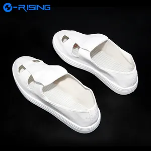 High Quality Butterfly Cleaning Canvas White Esd Shoe Unisex Esd Safety Shoes Manufacturer