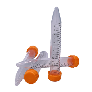 एसेप्टिक सेंट्रीफ्यूज ट्यूब प्रयोगशाला डिस्पोजेबल प्लास्टिक प ट्यूब टिप नीचे पतला फ्रीस्टैंडिंग नमूना ट्यूब - Product Image 1