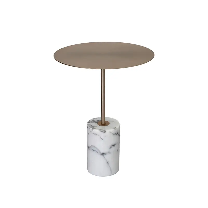 Factory direct sale marble sofa side table Nordic modern round table balcony living room bedroom
