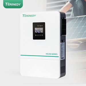 Onduleur solaire hybride intelligent 48V 5.5KW HE200-6500-P MPPT triphasé, prend en charge <span class=keywords><strong>9</strong></span> connexions en parallèle, meilleur onduleur de réseau - Product Image 1