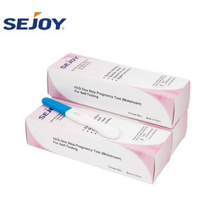 Kit de <span class=keywords><strong>test</strong></span> de grossesse urinaire Sejoy OEM/ODM, temps de mesure de 3 à 5 minutes, vente en gros - Product Image 1