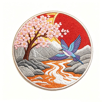 Patch brodé vintage à points épais, appliqué thermocollant, motif fleur/cœur, avec sequins, texture 3D volumineuse, étiquette personnalisée pour jeans et sacs