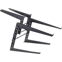 Support d'Écran Réglable en Métal pour Ordinateur Portable avec Support de Comptoir pour Contrôleur DJ, Idéal pour Présenter Ordinateur Portable et Clavier