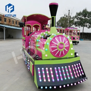 Tren sin Rieles de Acero para Patio Trasero, Atracción Turística para Parques Infantiles Públicos, Certificado CE, Capacidad para 24 Personas, Comercial - Product Image 2