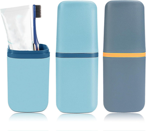 New Beautiful <b>Toothbrush</b> <b>Holder</b> Travel <b>Toothbrush</b> Case <b>Toothpaste</b> <b>Toothbrush</b> Storage Containers Portable Mouthwash Cup Carrier - Product Image 2