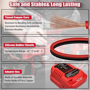 Démarreur de voiture d'urgence, adaptateur de démarrage pour batterie lithium-ion Craftsman 20V V20, booster de démarrage de voiture alimenté - Product Image 4