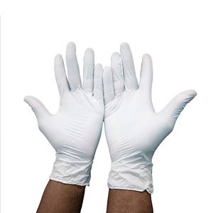 Guantes de nitrilo hipoalergénicos para manejo de alimentos blancos Guante sin látex Nitrilo para amantes del arte de uñas - Product Image 2