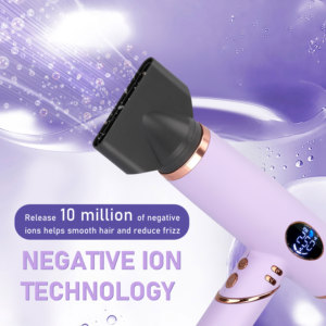 מנוע <span class=keywords><strong>DC</strong></span> מהיר במיוחד >110,000 סיבובים לדקה, מייבש שיער חשמלי יוני בעל 3 מהירויות לשימוש ביתי ומסחרי - Product Image 5