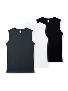 <span class=keywords><strong>Camiseta</strong></span> <span class=keywords><strong>sin</strong></span> <span class=keywords><strong>Mangas</strong></span> Deportiva Personalizada para Hombre, 100% Algodón 20S, Color Sólido, Corte Holgado, para <span class=keywords><strong>Amazon</strong></span> - Product Image 1