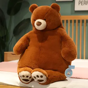 Boneka lembut beruang malas mainan mewah peluk beruang hadiah ulang tahun anak perempuan bantal tidur bantal tempat tidur
