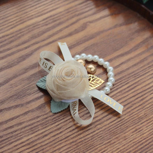 Cinta <span class=keywords><strong>DE</strong></span> BODA elegante ramillete <span class=keywords><strong>de</strong></span> muñeca para novia dama <span class=keywords><strong>de</strong></span> honor Flor <span class=keywords><strong>de</strong></span> mano para boda fiesta <span class=keywords><strong>de</strong></span> graduación con diferentes estilos - Product Image 4