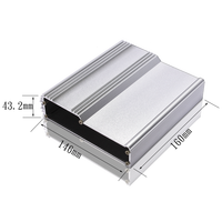 Boîtier d'amplificateur en aluminium extrudé anodisé, boîtier de projet en aluminium extrudé, boîtier électronique en aluminium, boîtier d'amplificateur en aluminium