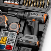 Ensemble perceuse électrique 12V 21V avec boîte à outils pour réparation de matériel