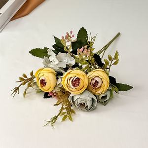 <span class=keywords><strong>Promie</strong></span> 7-koppige Decoratieve Bloemen Kransen Planten Voor Thuis Bruiloft Kerst Afstuderen Moederdag En Valentijnsdag-Hete Verkoop - Product Image 5
