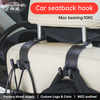 Meilleure vente ABS sac à main crochet large siège arrière appui-tête cintre pour voiture véhicule meilleurs Kits d'intérieur de voiture automatique pour siège arrière crochet de voiture