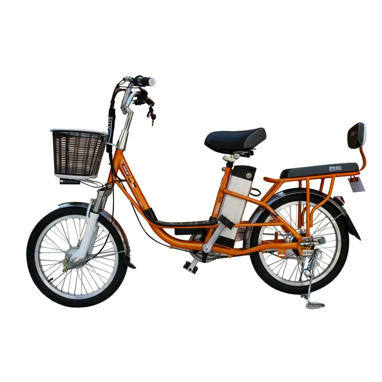 20*2.125 इंच बिजली साइकिल 48V लिथियम इलेक्ट्रिक बाइक दो चक्र महिला bicicleta electrica टोकरी पोर्टेबल बैटरी 350W मोटर