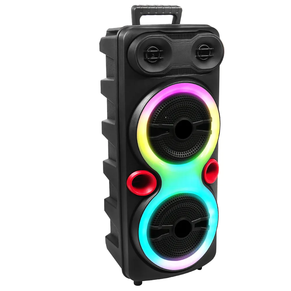 DJ Bass Musik Boombox Bluetooth Speaker Pesta Luar Ruangan HIFI 8 Inci Speaker Karaoke Troli Nirkabel Portabel Kualitas Tinggi