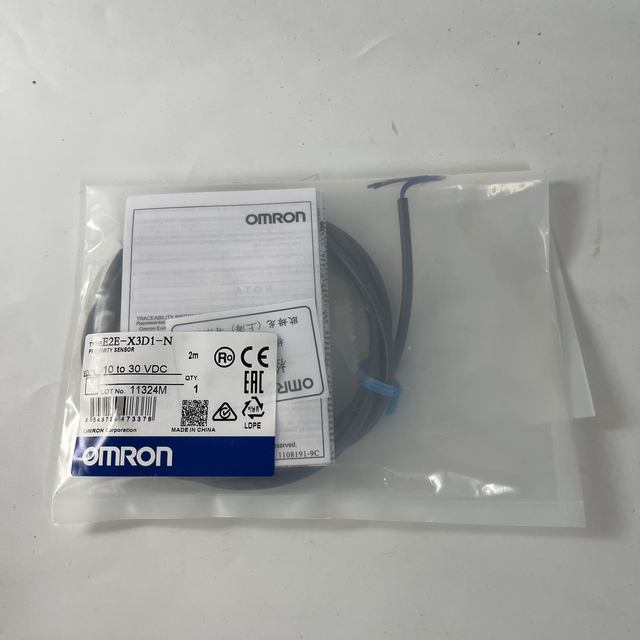100% Genuine New Omron Proximity Sensor (Inductive, 2m Cable) E2E-X3D1-N