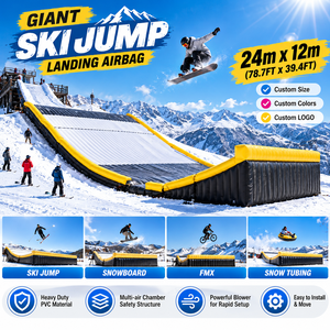 Airbag d'atterrissage gonflable pour snowboard, pour <span class=keywords><strong>le</strong></span> ski freestyle, la pratique des cascades, les parcs de neige et les événements sportifs d'hiver - Product Image 2