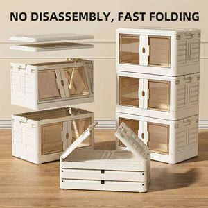 8007 Boîte de rangement pliable en plastique à double porte pour enfants personnalisable professionnelle avec couvercle - Product Image 5