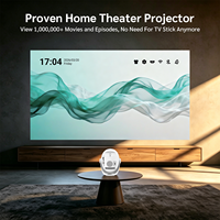 Mini projecteur électronique DSQ3 300 ANSI lumens avec mise au point électronique, prise en charge 720P 4K, Allwinner H723, double WiFi, projecteur portable d'intérieur