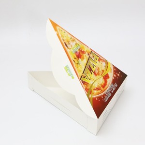 Scatola di Carta per Pizza a Fetta Singola Triangolare Personalizzata di Alta Qualità Disponibile in Magazzino - Product Image 4