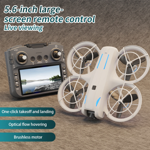 Mini-drone L105 sans balais avec double caméra, protection intégrale, vol stationnaire par flux optique, retournement <span class=keywords><strong>à</strong></span> 360°, WiFi FPV, quadricoptère RC sécurisé pour enfants. - Product Image 2