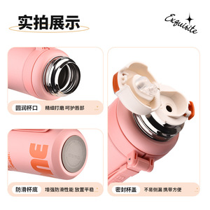 316 Stainless Steel Insulated Water <b>Bottle</b> Large Capacity Portable For Outdoor Sports And Home Use Stylish Double Drinking Cup - Product Image 4