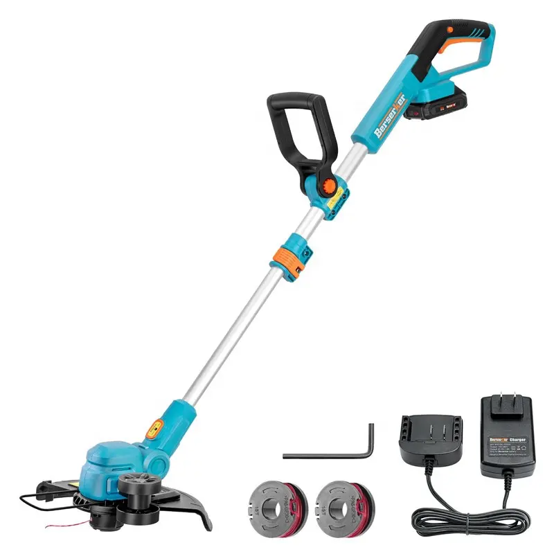 Berserker 20V 12 "Cordless String Trimmer 2.0Ah alimentato a batteria e caricabatteria veloce 2-in-1 mangiatori e Edger