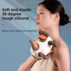 Masajeador Multifuncional para Cuello y Hombros, 3 Velocidades de Amasamiento, Configuración de Calor Dual, Control de Tiempo de 10 Minutos, Enchufe Tipo C para Masaje - Product Image 3