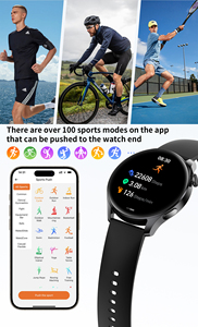 Montre connectée 2026 avec recharge sans fil, appels, bracelet <span class=keywords><strong>de</strong></span> fitness pour hommes et femmes, cadran personnalisable, montre connectée sport, fitness, santé - Product Image 4
