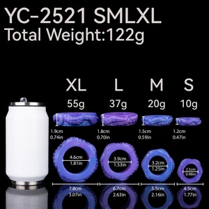 Anillos para Pene YOCY 4 en 1, Anillo de Silicona Grueso para Retrasar la Eyaculación, Estimulación Sexual, Anillo para Pene para Parejas - Product Image 2
