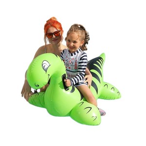 Interesting Life <b>Inflatable</b> Dinosaur <b>Float</b> 135x75x80cm Thickened PVC Kids Swimming Ring Pool Toy - Product Image 4