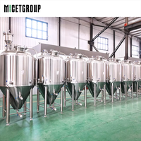 Fermenteur conique double paroi en acier inoxydable 304 de 1000 L, cuve de fermentation commerciale pour bière et kombucha, équipement de brasserie 20 barils