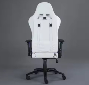 Chaise de jeu pliable RGB à LED, réglable, confortable, avec rembourrage épais en éponge, dossier haut et appui-tête convertible - Product Image 4