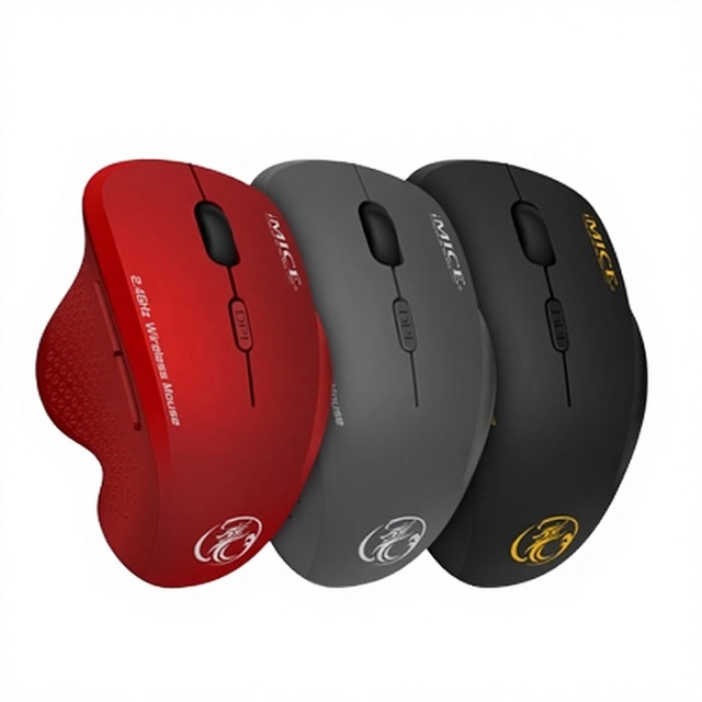 Customizable 2.4G Wireless Right-Handed Ergonomic Computer Mouse RGB Backlit Programmable 1600 DPI Silent USB Type-C 6 Buttons